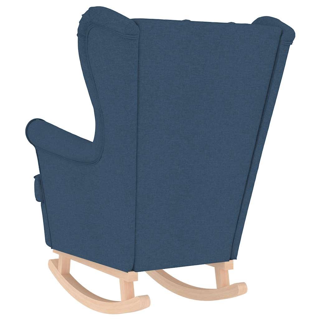 Schaukelsessel Blau 74x90x102 cm Stoff