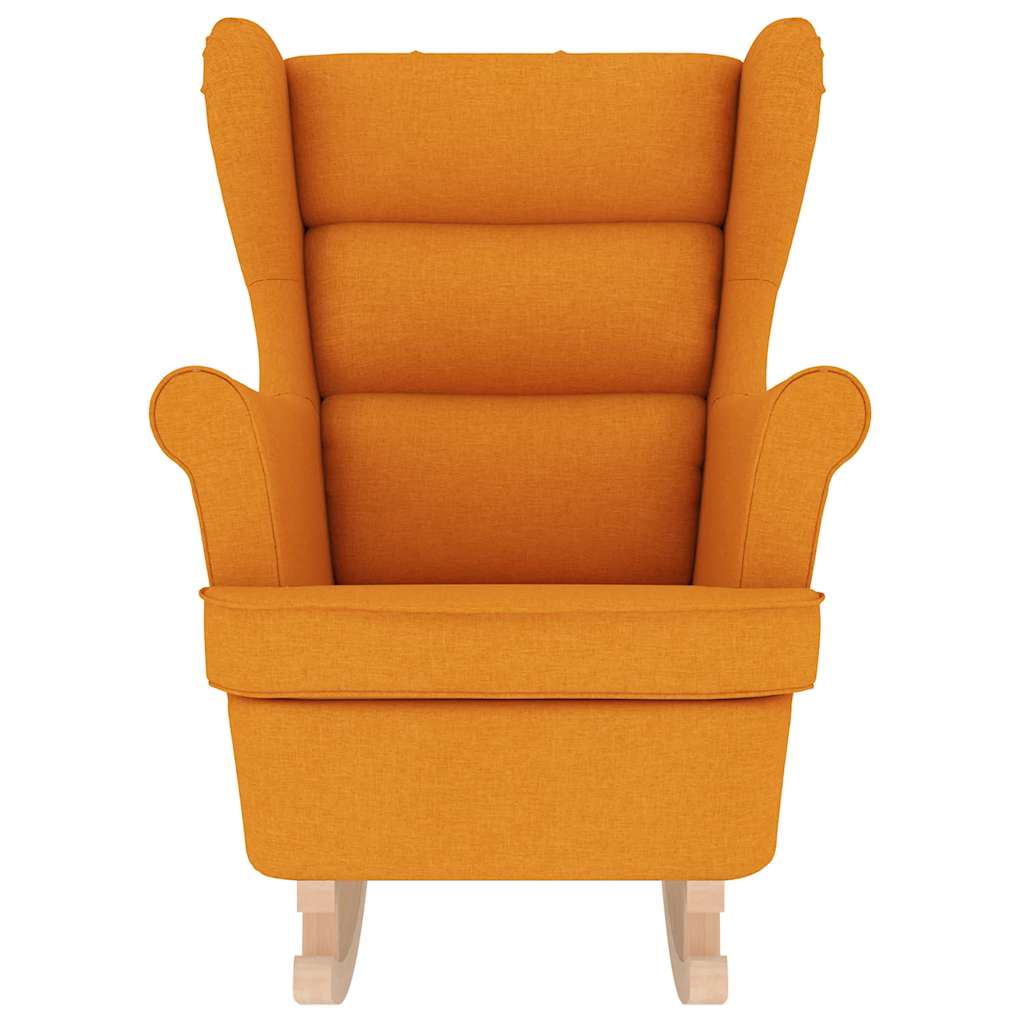 Schaukelsessel Dunkelgelb 74x90x102 cm Stoff