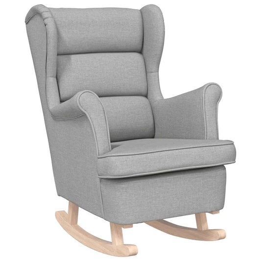 Schaukelsessel Wolkengrau 74x90x102 cm Stoff