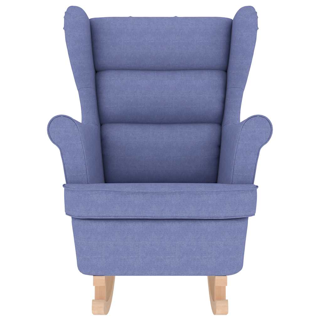 Schaukelsessel Jeansblau 74x90x102 cm Stoff