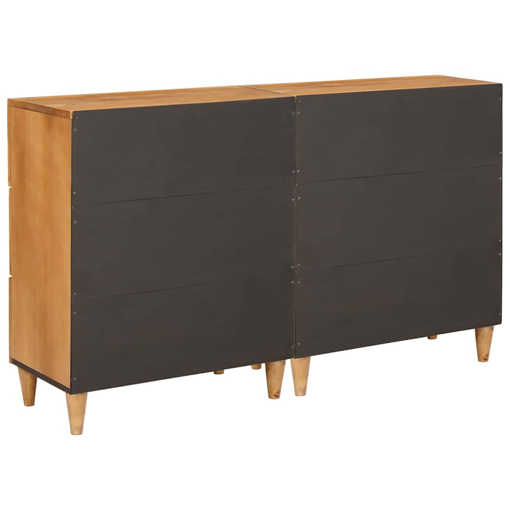 Sideboard 2 pcs Braun 60 x 33 x 75 cm massives Mangoholz