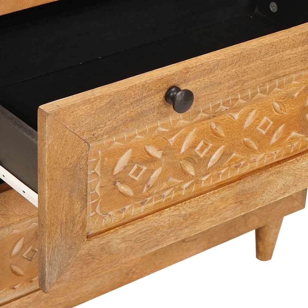 Sideboard 3 pcs Braun 60 x 33 x 75 cm massives Mangoholz