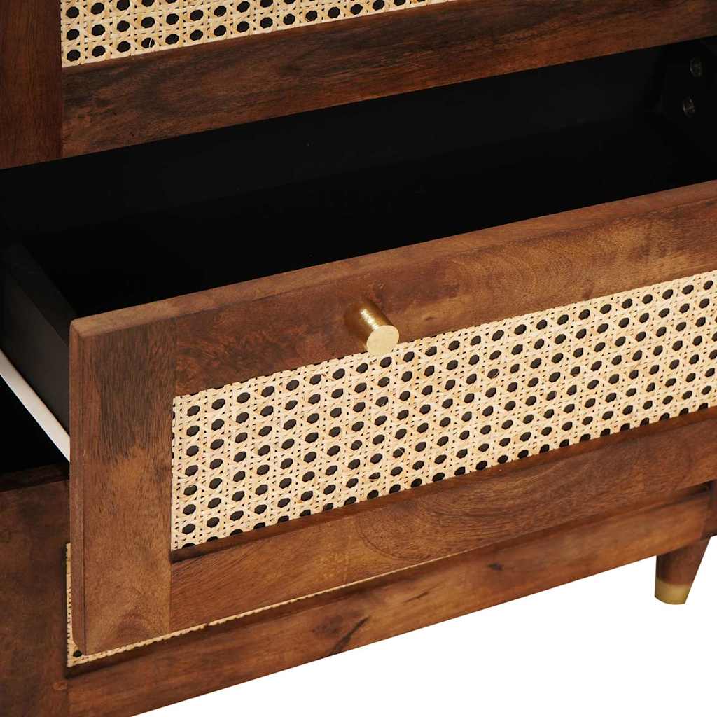 Sideboard-Set 2 pcs Braun 60 x 33.5 x 75 cm Massivholz Mango