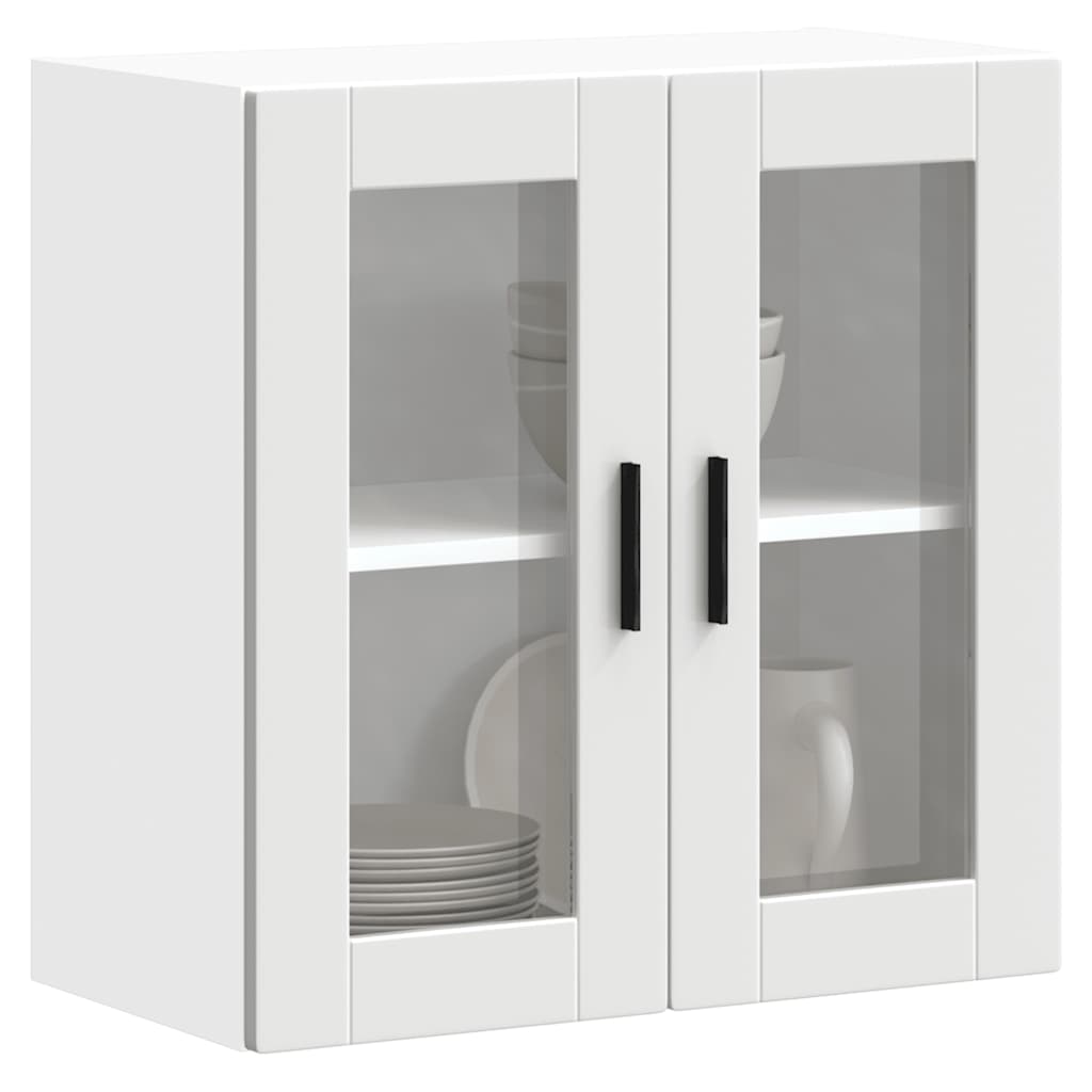 Küchen-Hängeschrank mit Glastür Porto Weiß