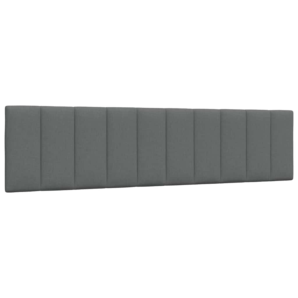 Bettgestell ohne Matratze "Hanko" Dunkelgrau 200x200 cm Stoff