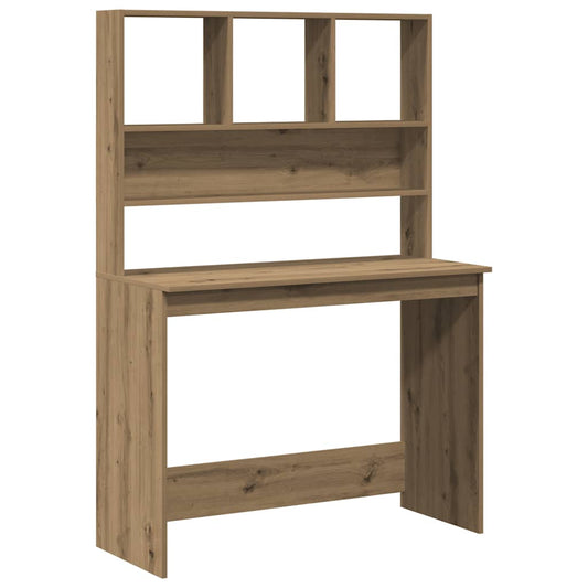 Schreibtisch mit Regal Artisan-Eiche 102x45x148cm Holzwerkstoff