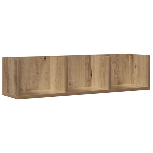 CD-Wandregal Artisan-Eiche 75x18x18 cm Holzwerkstoff