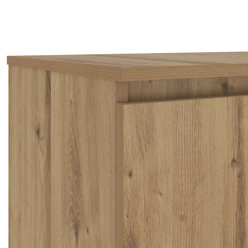 TV-Schrank mit LED-Leuchten Artisan-Eiche 140x40x36 cm