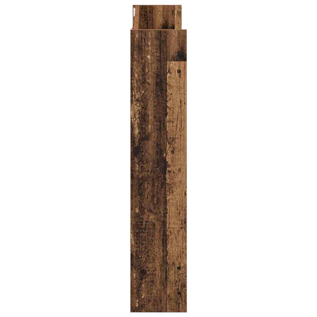 Schuhregal Wandmontage Altholz-Optik 80x18x90 cm Holzwerkstoff