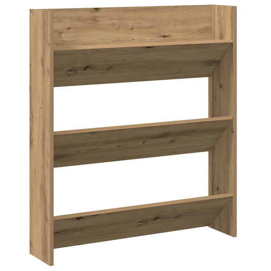 Wand-Schuhregal Artisan-Eiche 80x18x90 cm Holzwerkstoff
