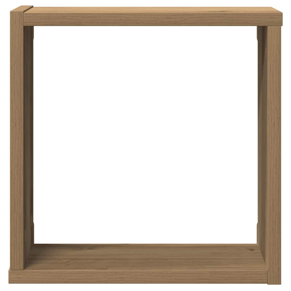 Würfel-Wandregale 2 Stk. Artisan-Eiche 30x15x30 Holzwerkstoff