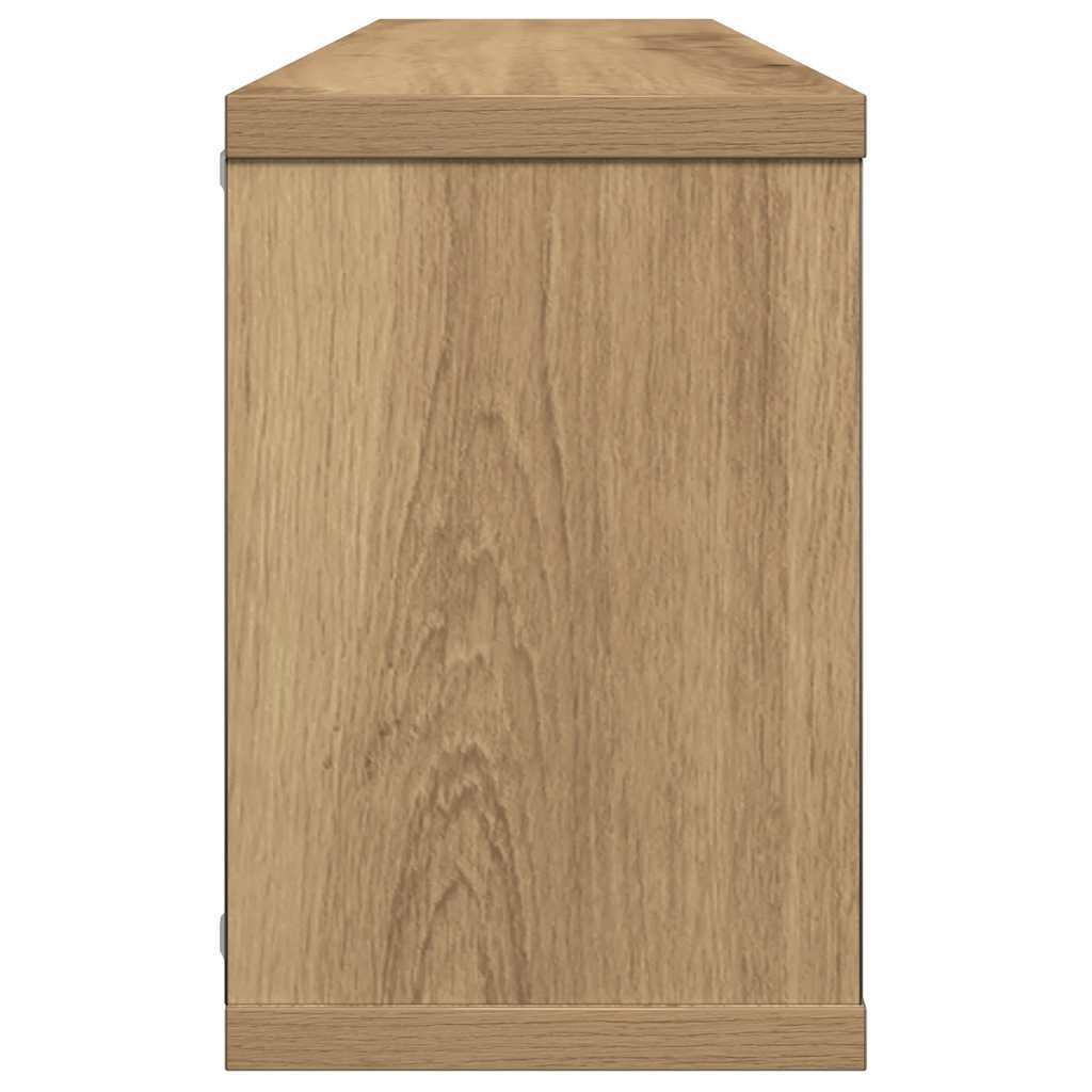 Wandregale 4 Stk. Artisan-Eiche 60x15x23 cm Holzwerkstoff