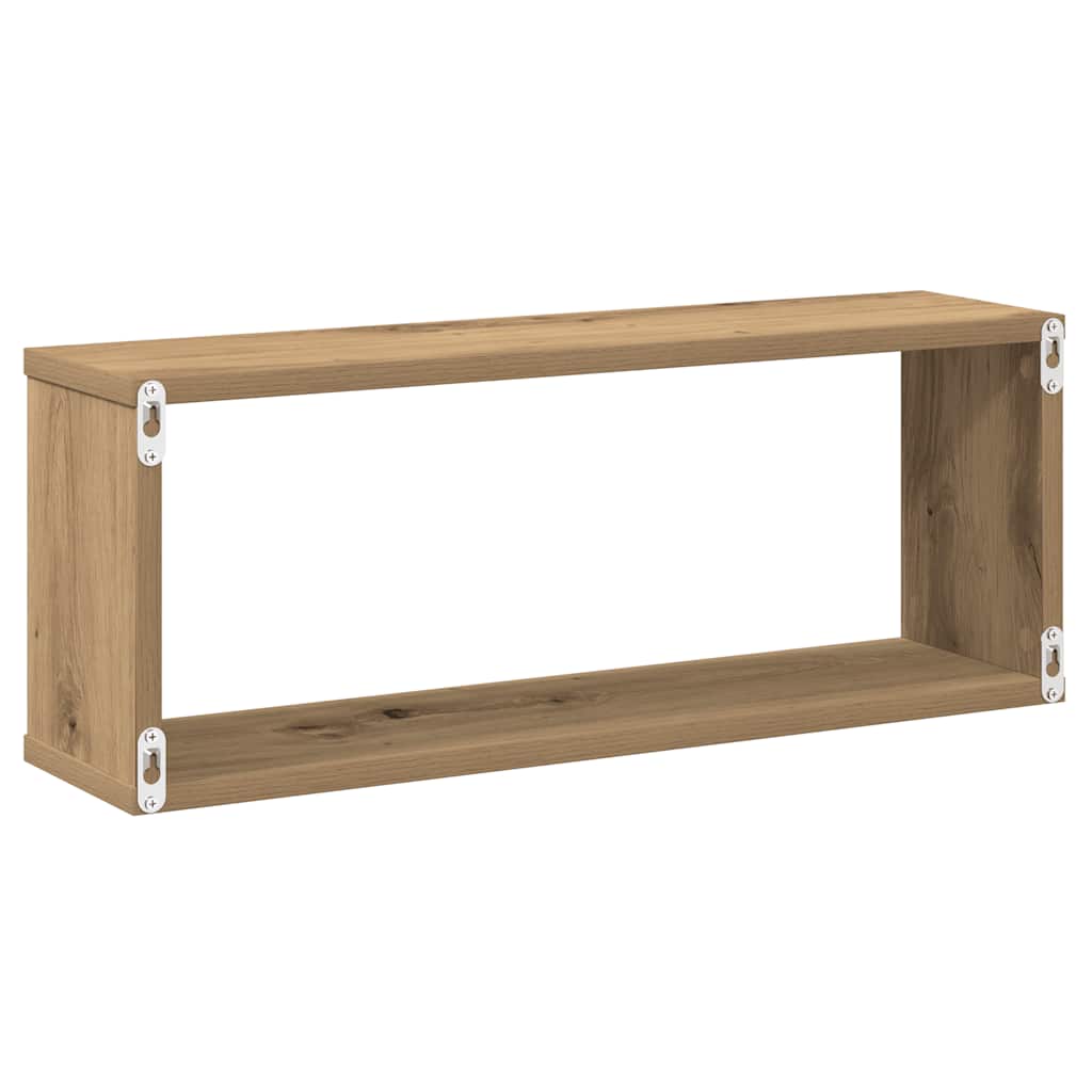 Wandregale 4 Stk. Artisan-Eiche 60x15x23 cm Holzwerkstoff
