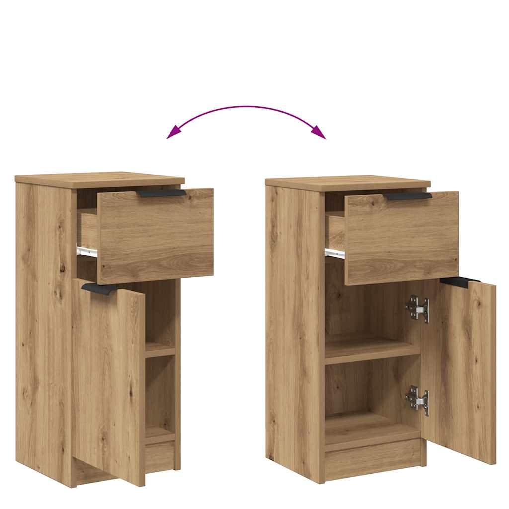 Sideboard Artisan-Eiche 30x30x70 cm Holzwerkstoff