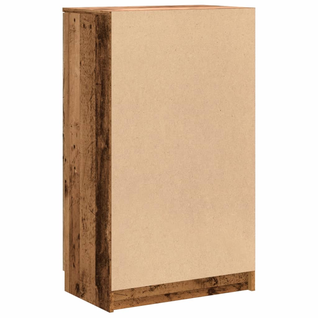 Schuhschrank Altholz-Optik 59x35x100,5 cm Holzwerkstoff