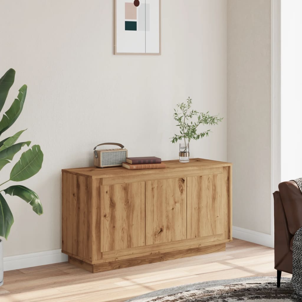 Sideboard Artisan-Eiche 102 x 35 x 55 cm Holzwerkstoff