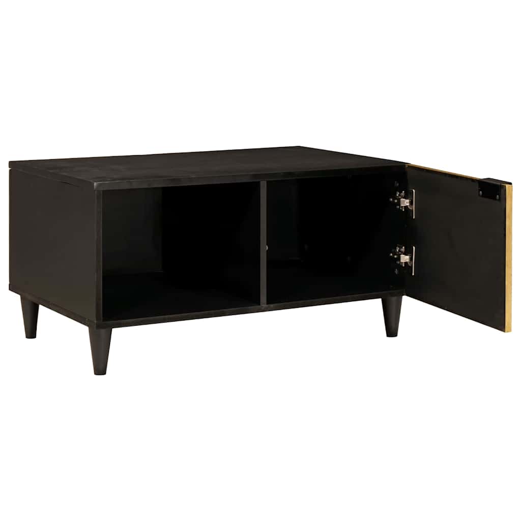 Couchtisch Schwarz und Gold 80 x 50 x 40 cm