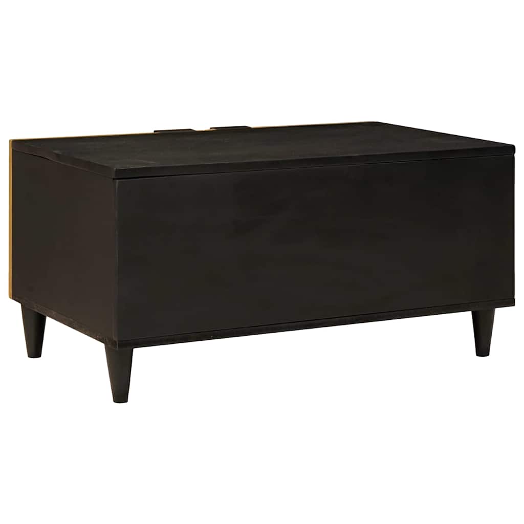 Couchtisch Schwarz und Gold 80 x 50 x 40 cm