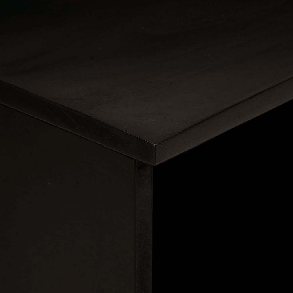 Nachttisch 2 pcs Schwarz und Gold 40 x 33 x 46 cm