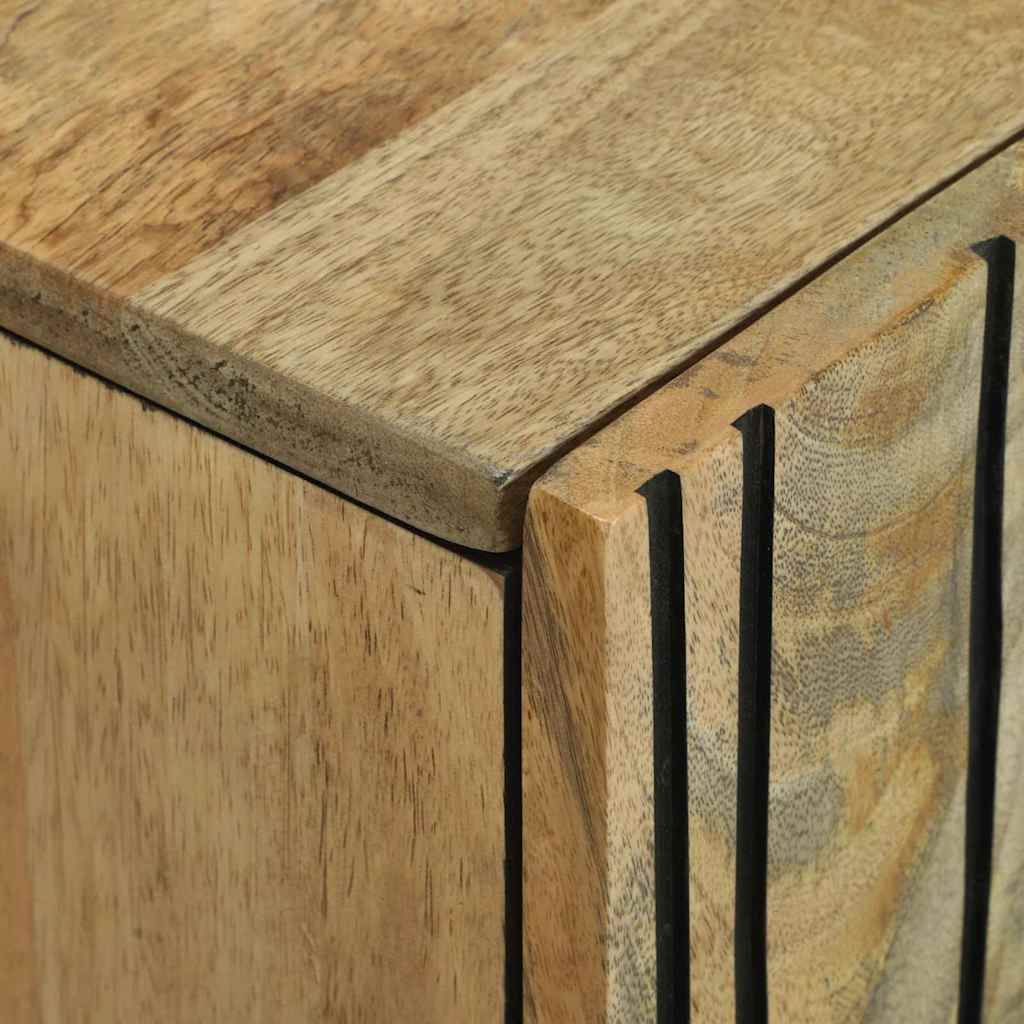 Sideboard Braun 90 x 33 x 75 cm massives Mangoholz