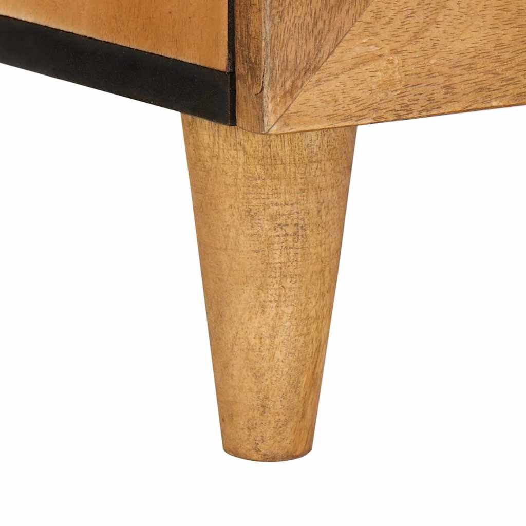 Nachttisch Hellbraun 40 x 33 x 46 cm massives Mangoholz