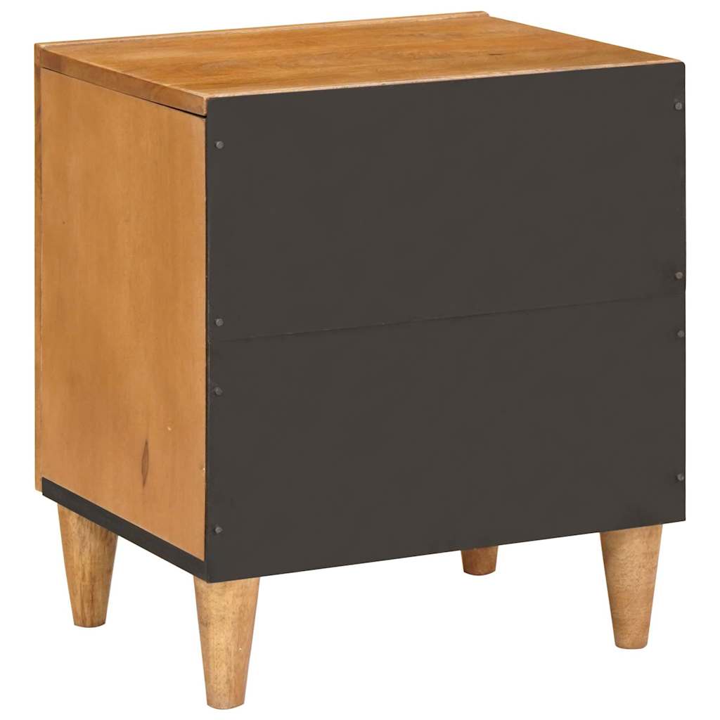 Nachttisch Hellbraun 40 x 33 x 46 cm massives Mangoholz