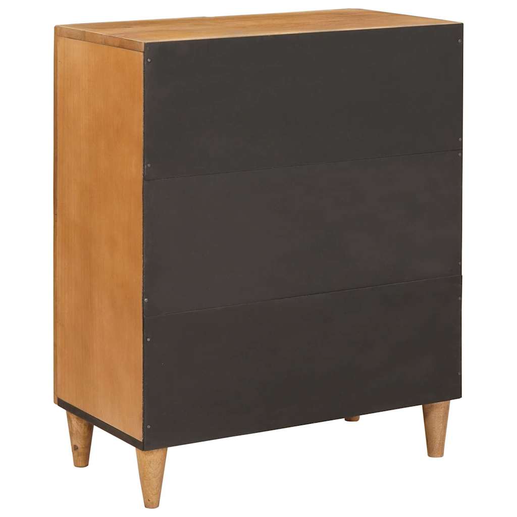 Sideboard mit Tür Hellbraun 60 x 33 x 75 cm massives Mangoholz