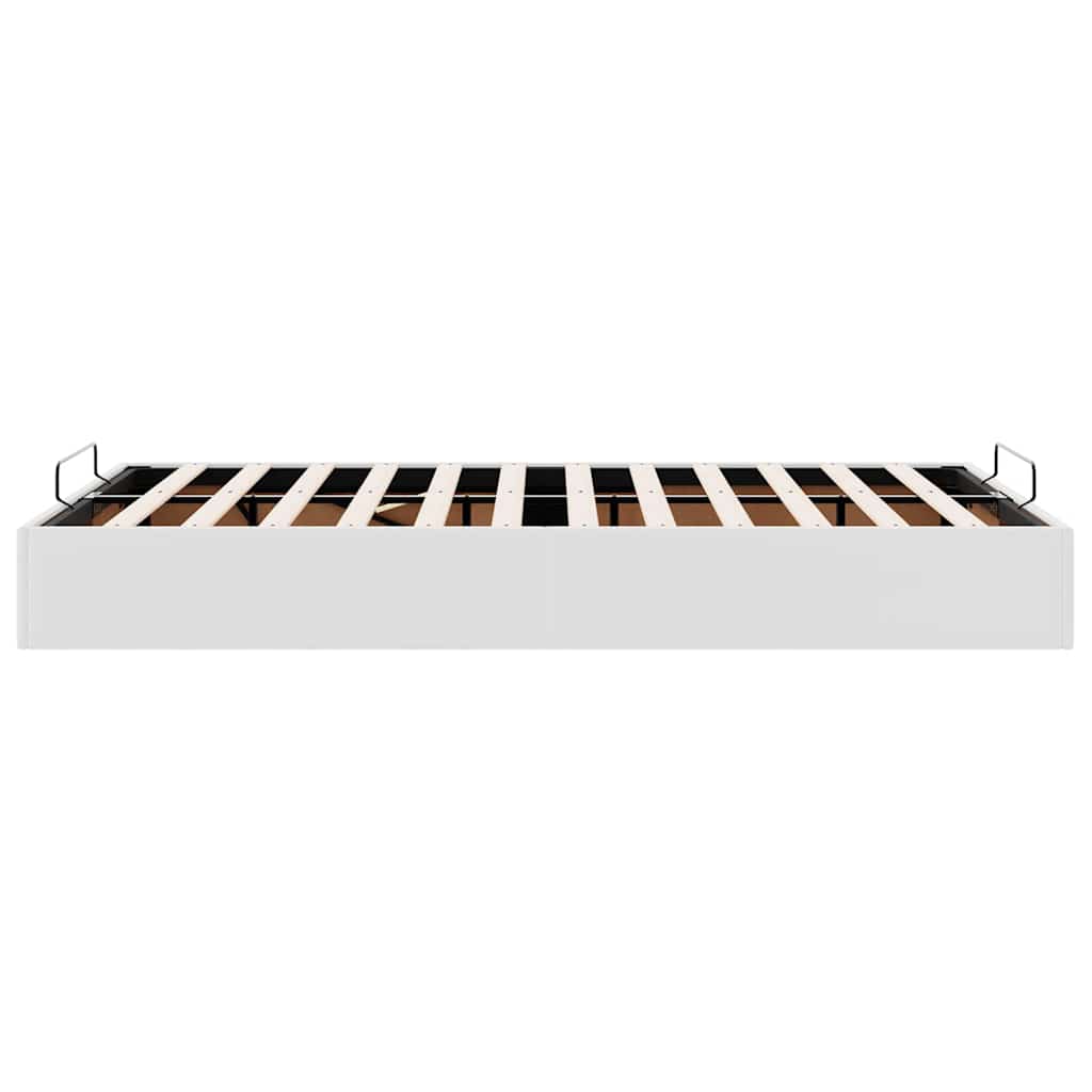 Ottoman-Bett ohne Matratze Weiß 120x190 cm Kunstleder