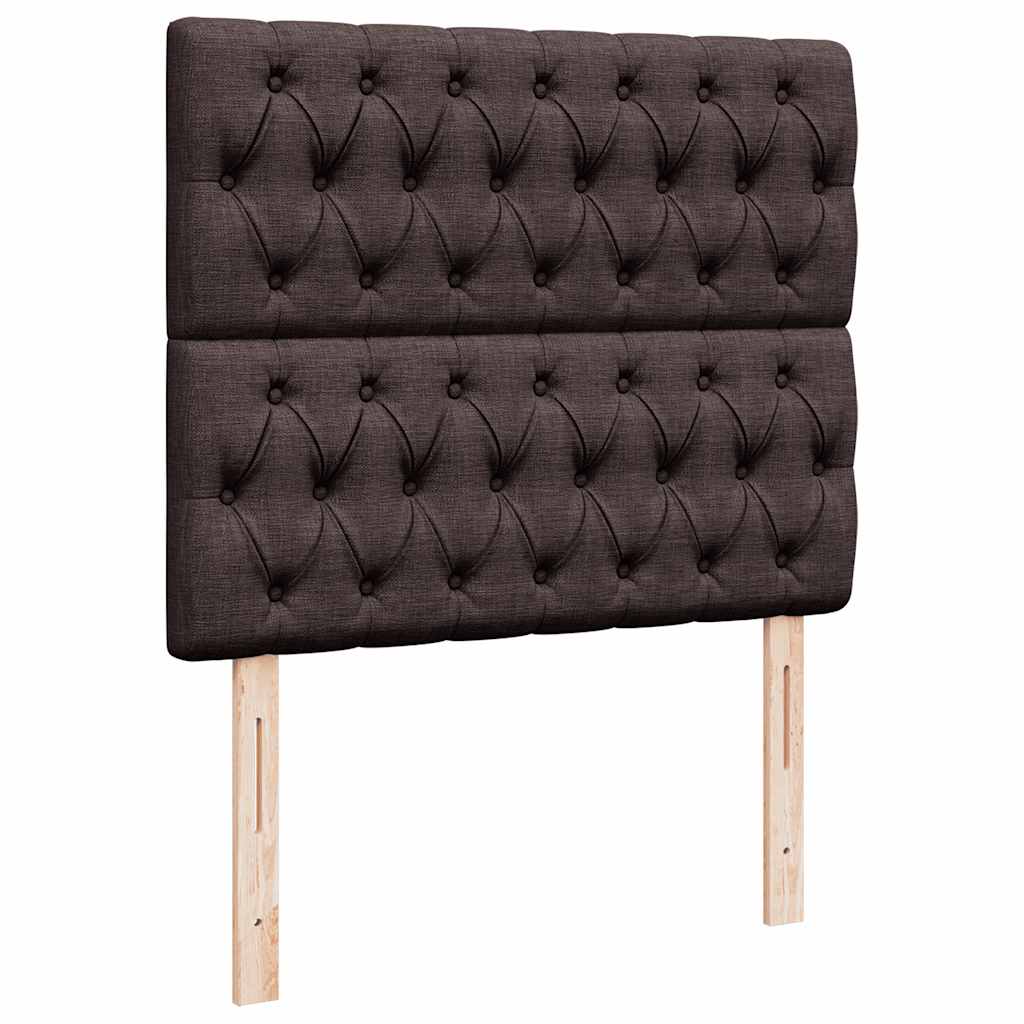 Ottoman-Bett mit Matratze Dunkelbraun 120x190 cm Stoff