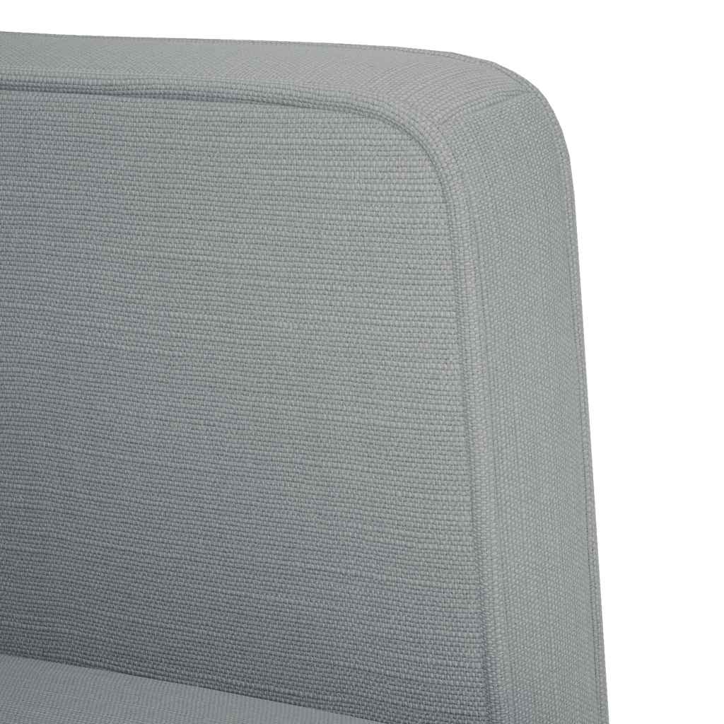 Zweisitzer-Sofa Hellgrau 111 cm Stoff