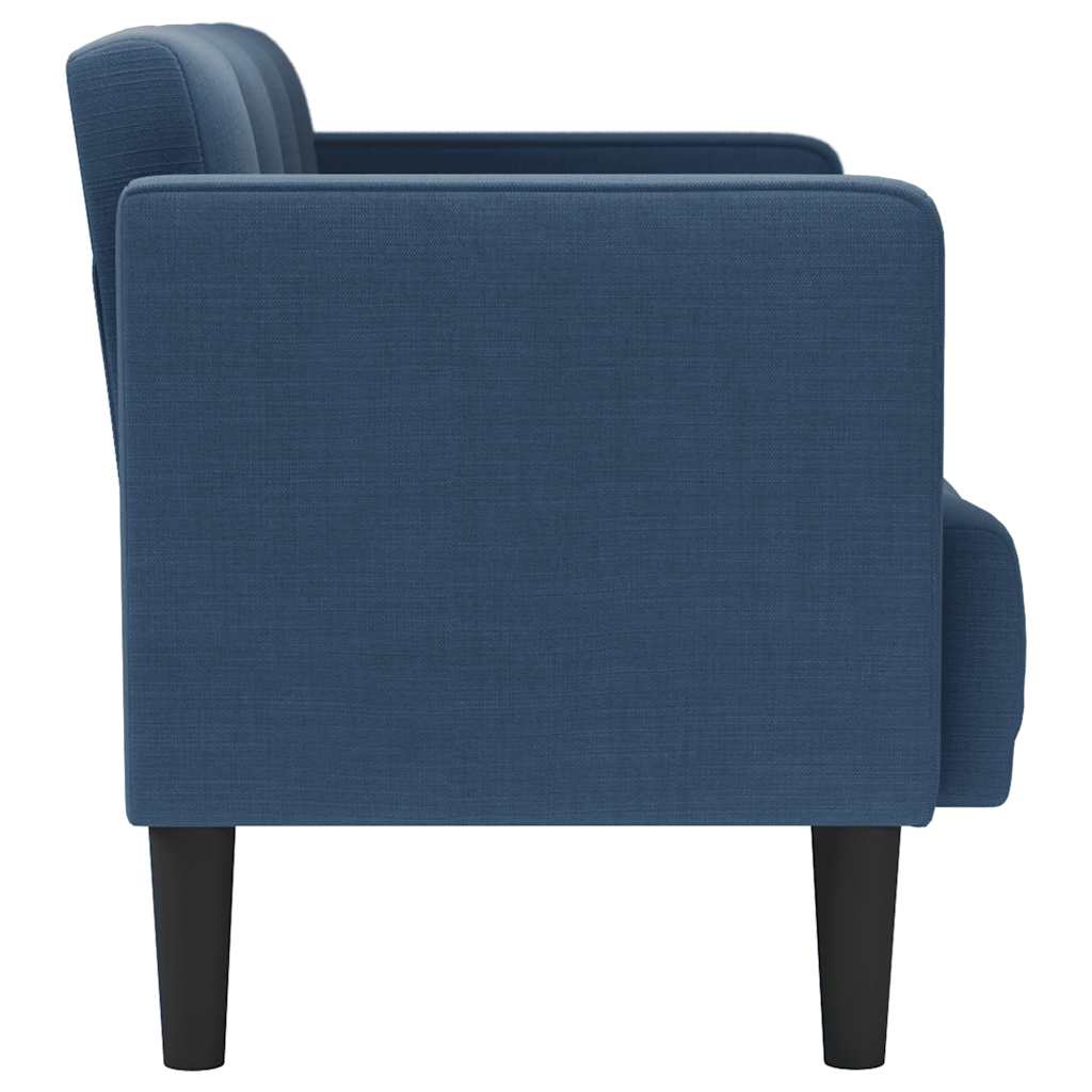 Zweisitzer-Sofa Blau 111 cm Stoff