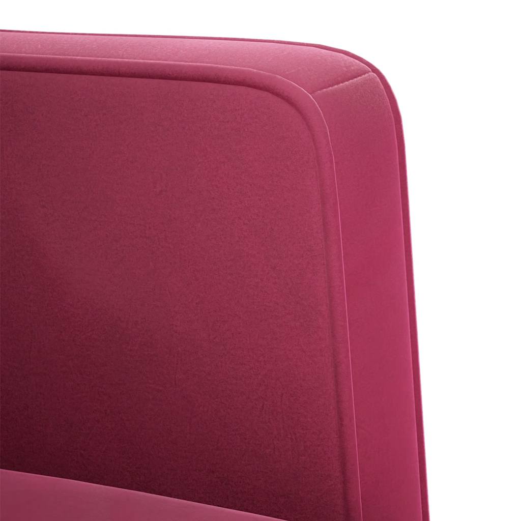 Zweisitzer-Sofa Weinrot 111 cm Samt