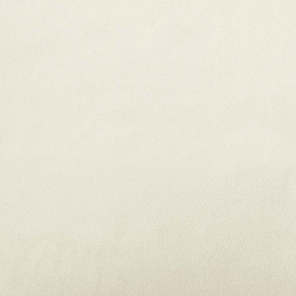 Zweisitzer-Sofa Creme 111 cm Samt