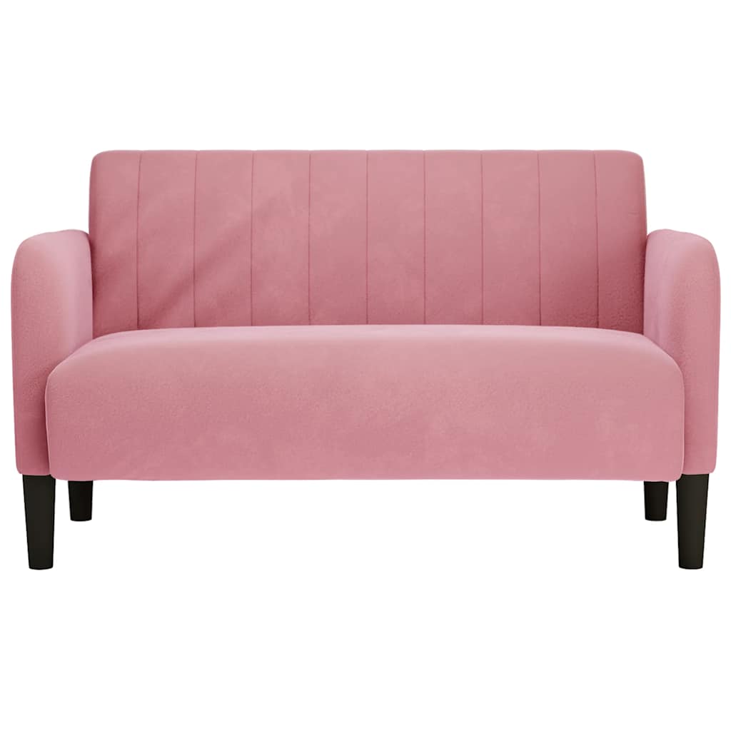 Zweisitzer-Sofa Rosa 109 cm Samt