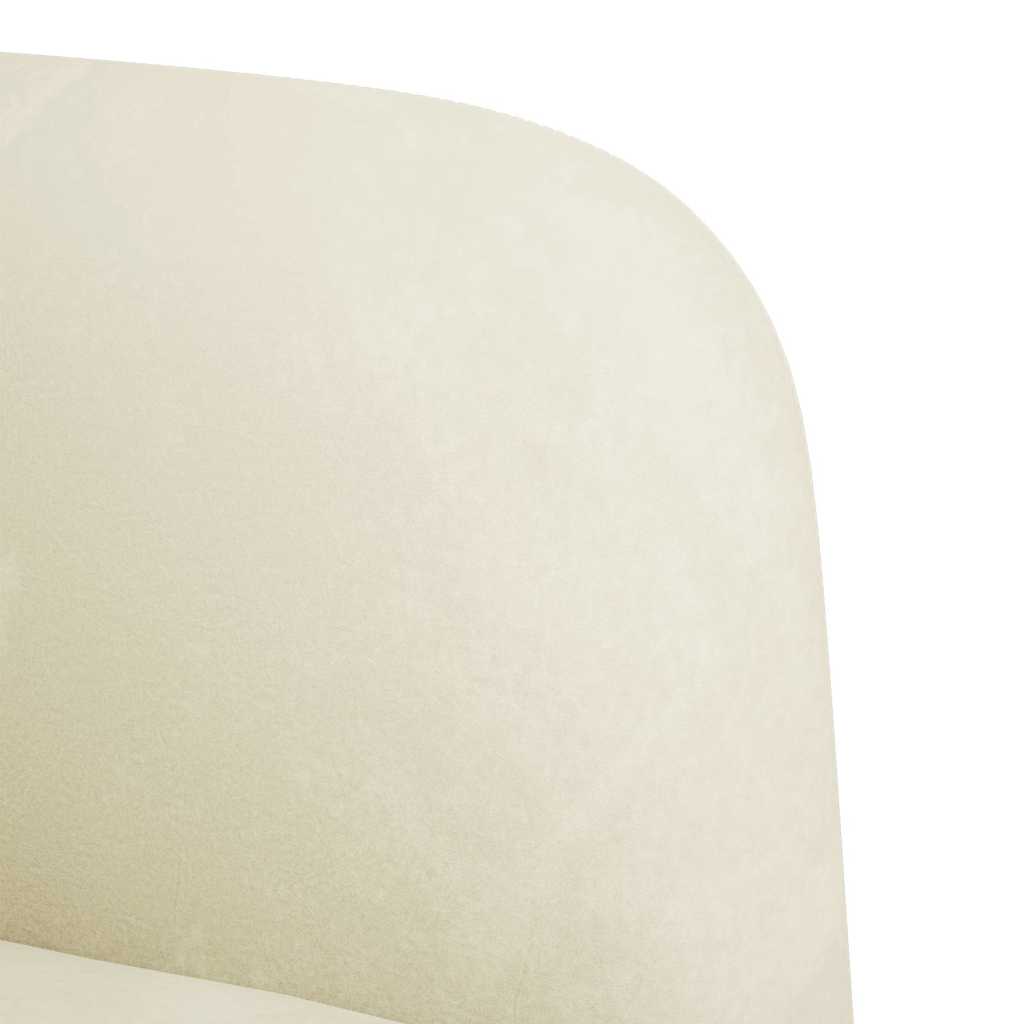 Zweisitzer-Sofa Creme 109 cm Samt