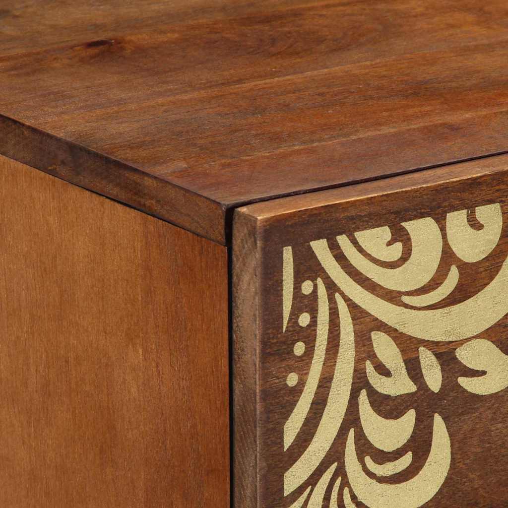 Sideboard Braun 60 x 33.5 x 75 cm Massivholz Mango