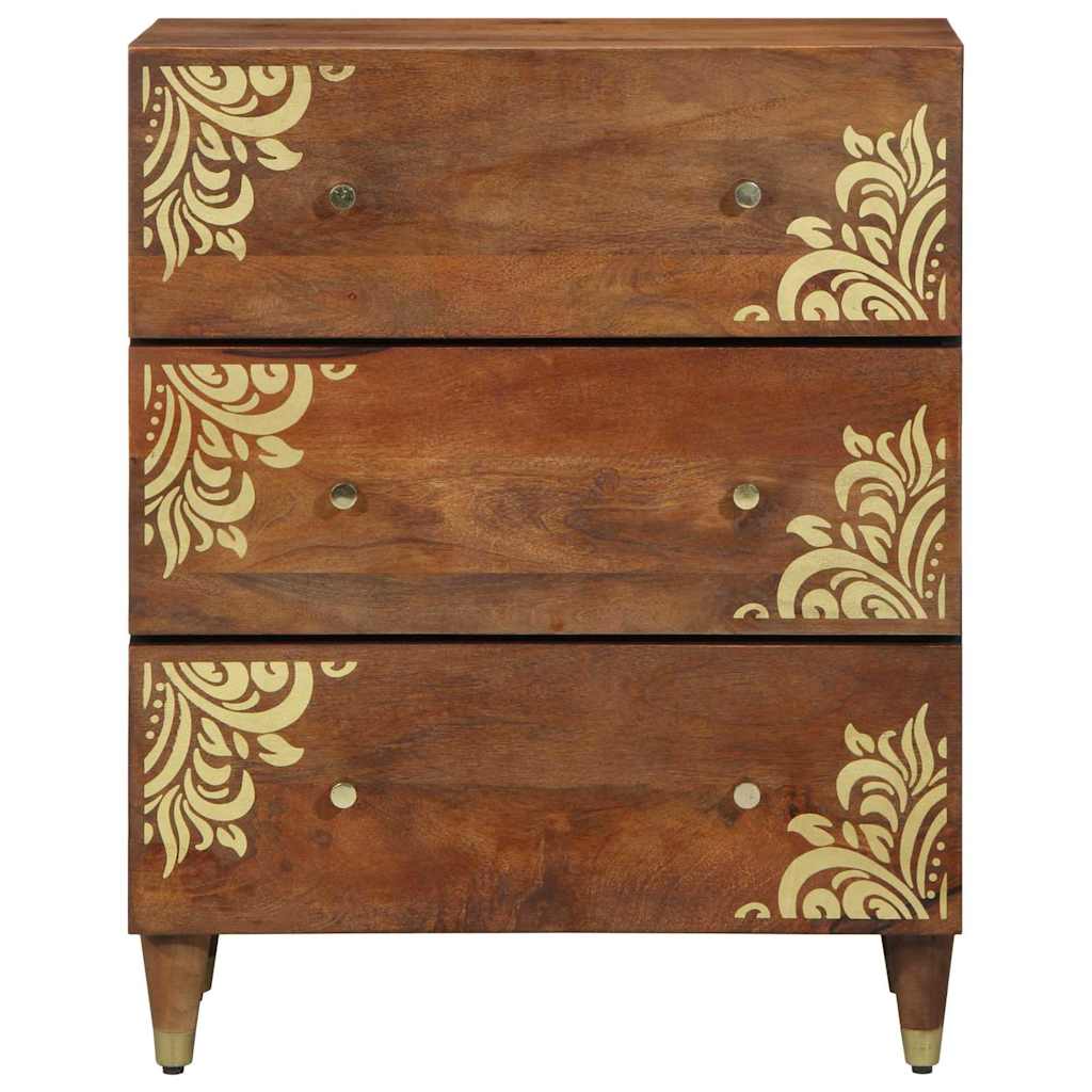Sideboard Braun 60 x 33.5 x 75 cm Massivholz Mango