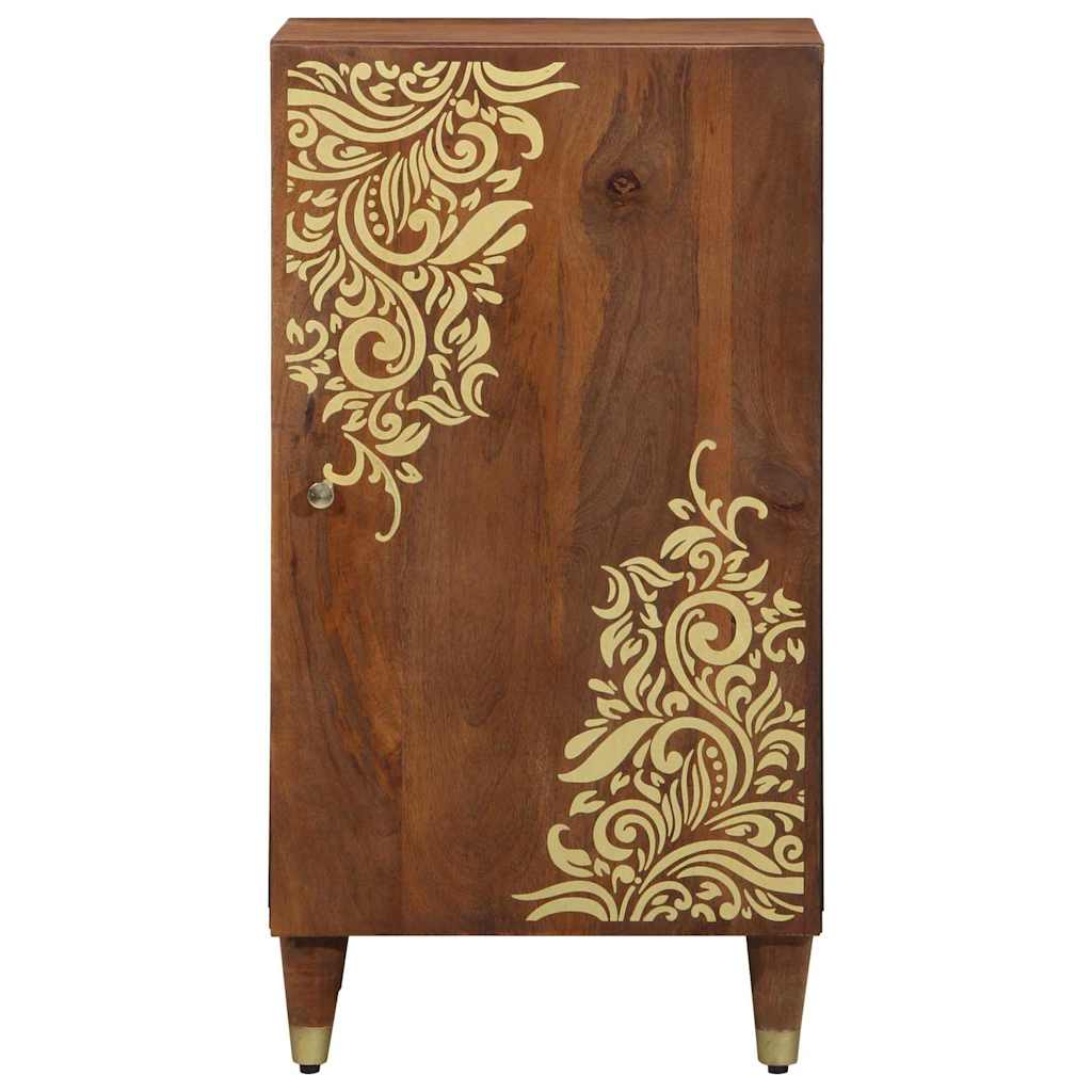 Sideboard mit Regal Braun 40 x 33.5 x 75 cm Massivholz Mango