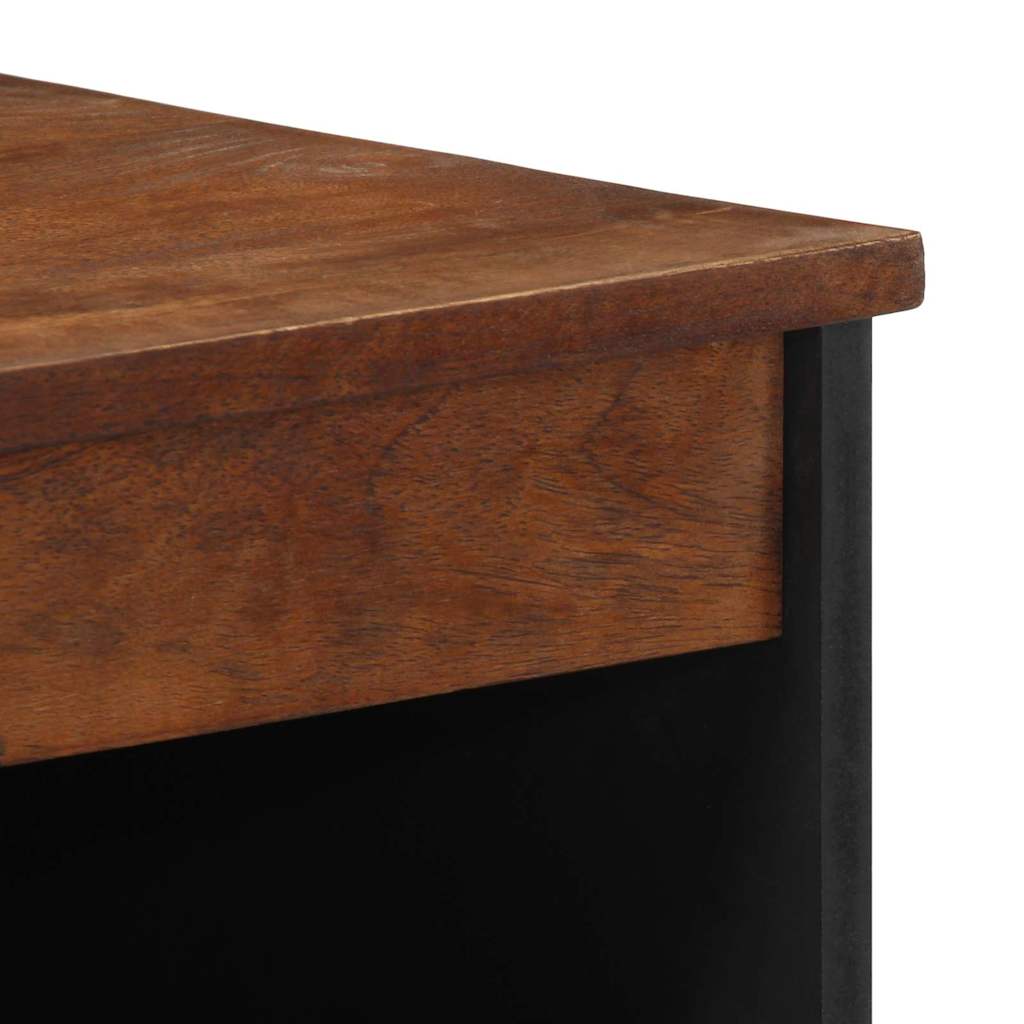Sideboard mit Regal Braun 60 x 33.5 x 75 cm Massivholz Mango