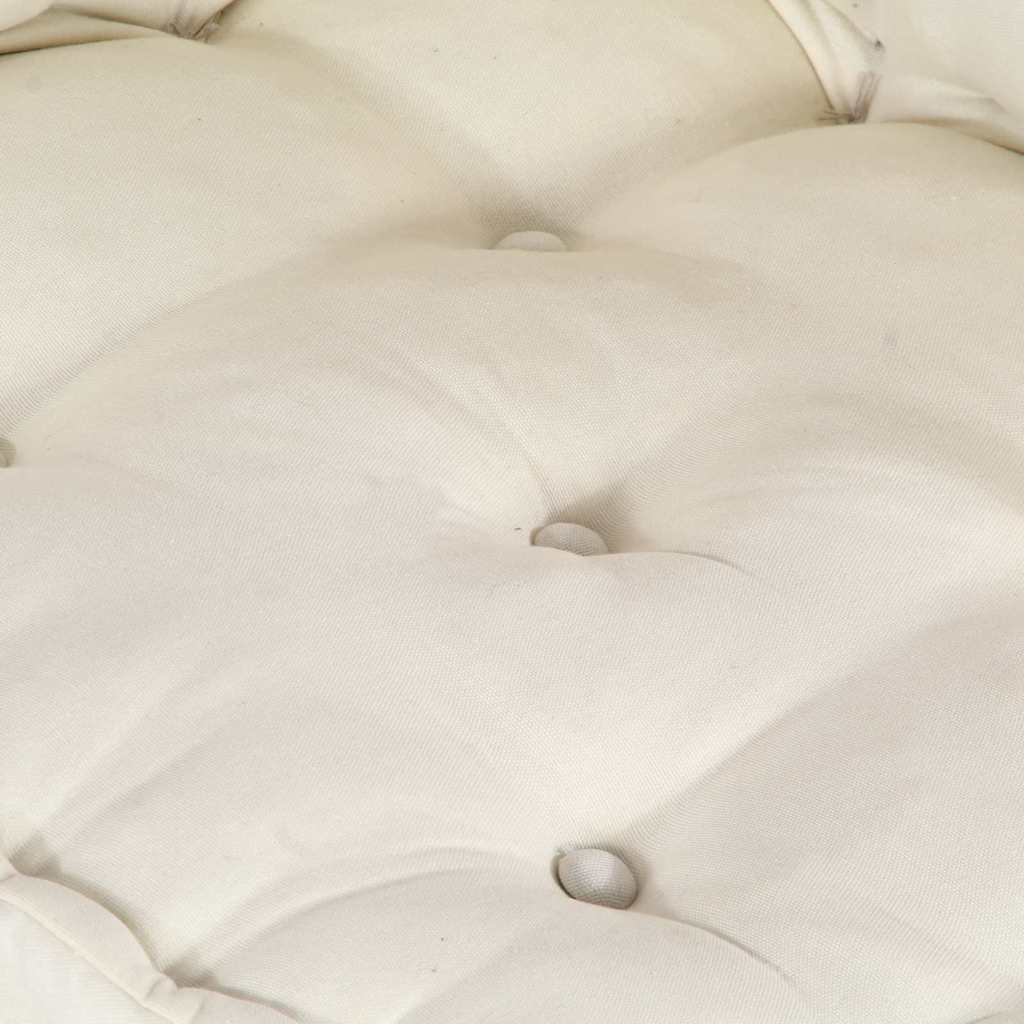 Modulares Sofa 2 pcs Creme 70 x 70 x 56 cm Stoff