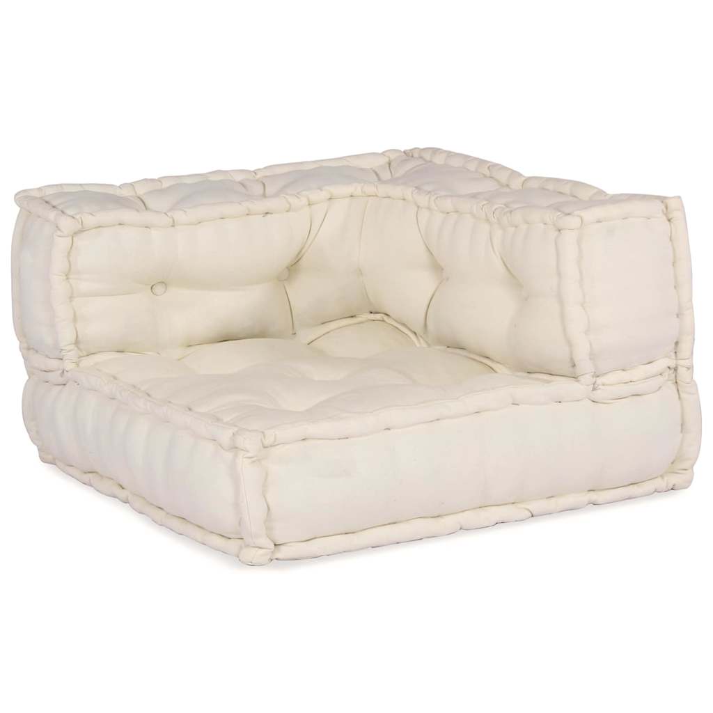 Modulares Sofa 3 pcs Creme 70 x 70 x 56 cm Stoff