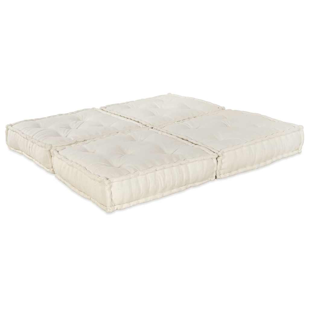 Modulares Sofa 2 pcs Creme 70 x 70 x 36 cm Stoff