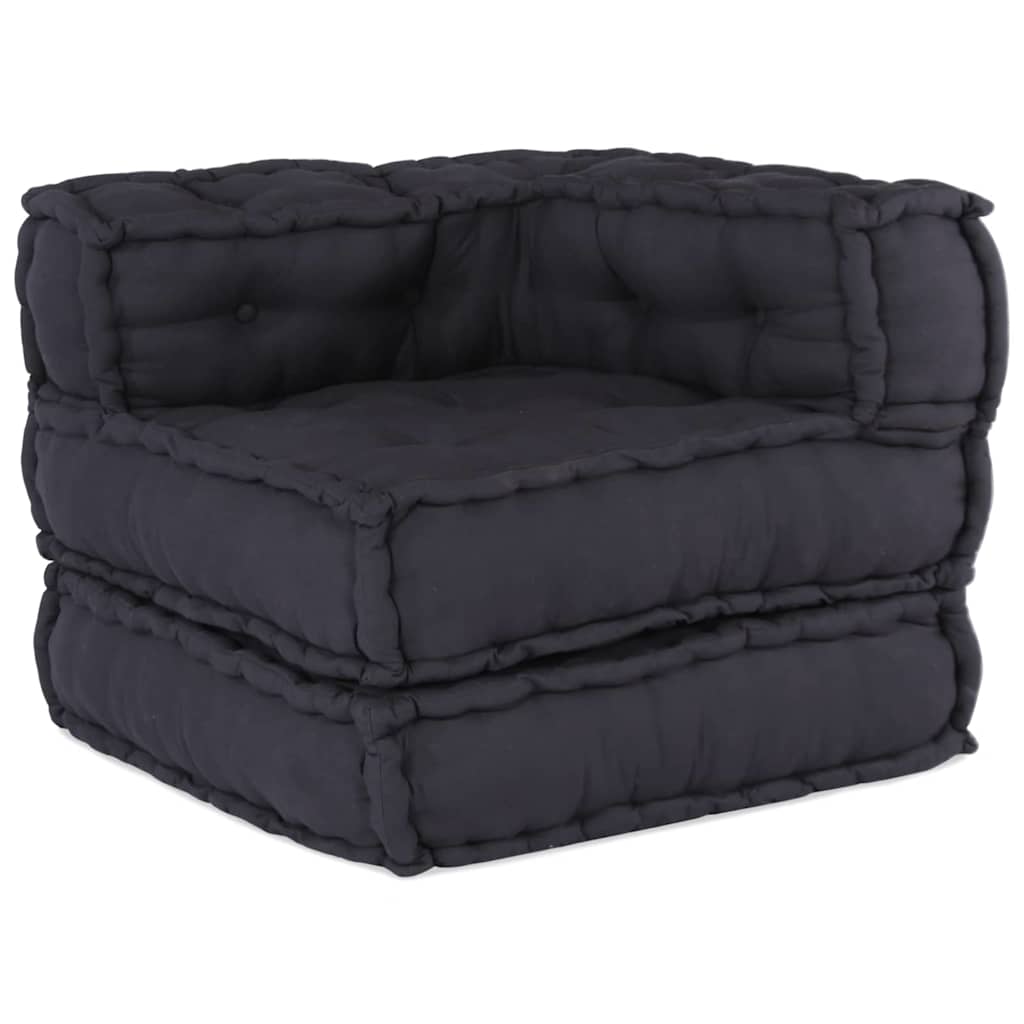 Modulares Sofa 2 pcs Anthrazit 70 x 70 x 56 cm Stoff