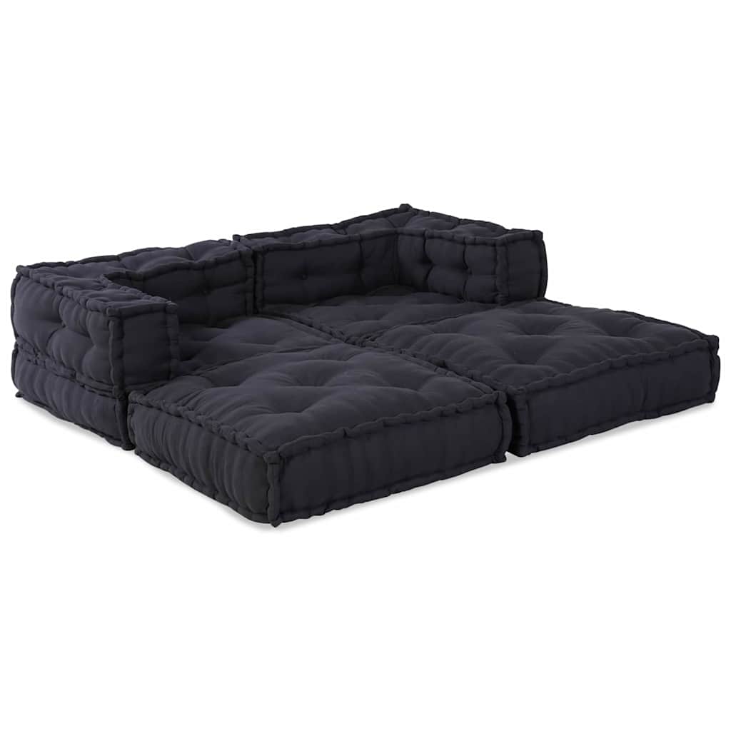 Modulares Sofa 2 pcs Anthrazit 70 x 70 x 56 cm Stoff