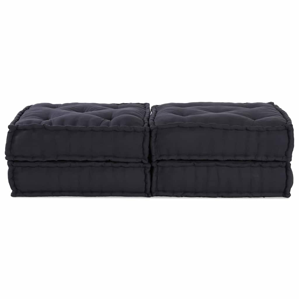 Modulares Sofa 2 pcs Anthrazit 70 x 70 x 36 cm Stoff