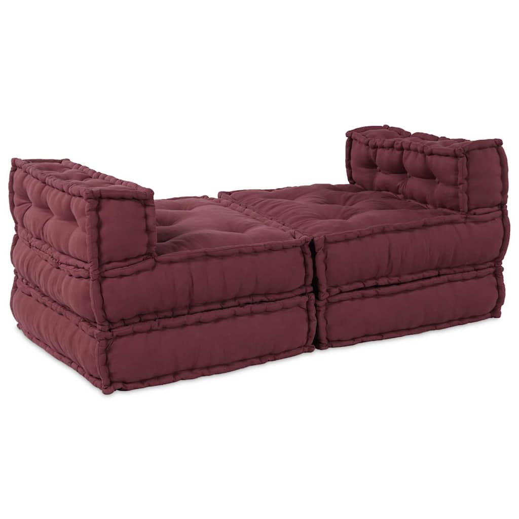 Modulares Sofa 4 pcs Kastanienbraun 70 x 70 x 56 cm Stoff
