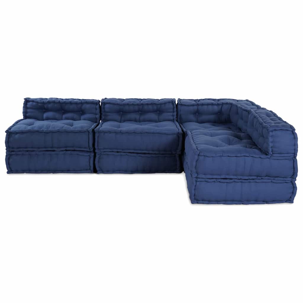 Modulares Sofa 4 pcs Indigo 70 x 70 x 56 cm Stoff