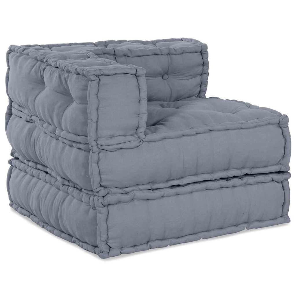 Modulares Sofa 4 pcs Grau 70 x 70 x 56 cm Stoff