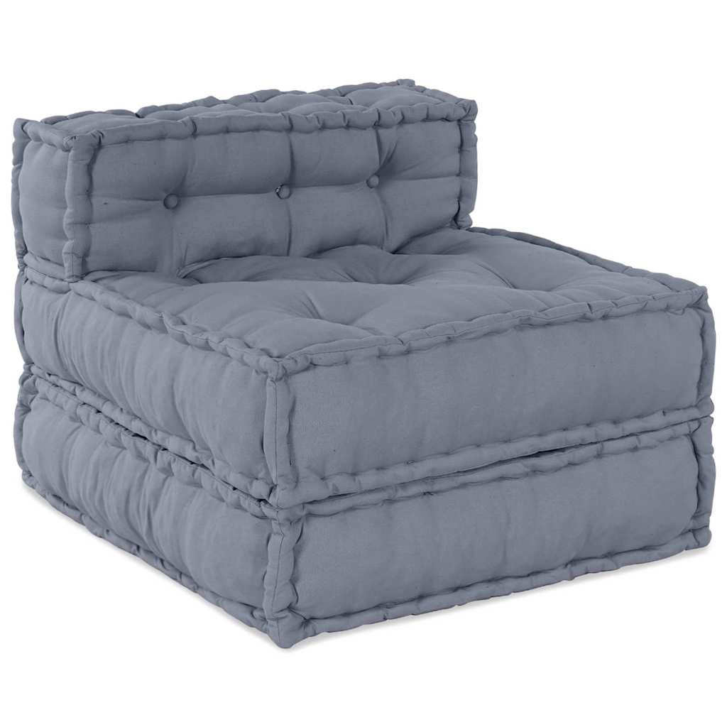 Modulares Sofa 4 pcs Grau 70 x 70 x 56 cm Stoff