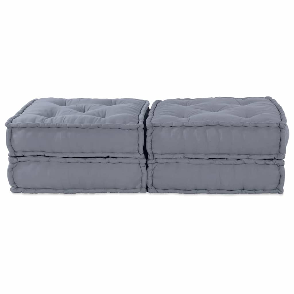 Modulares Sofa 2 pcs Grau 70 x 70 x 36 cm Stoff